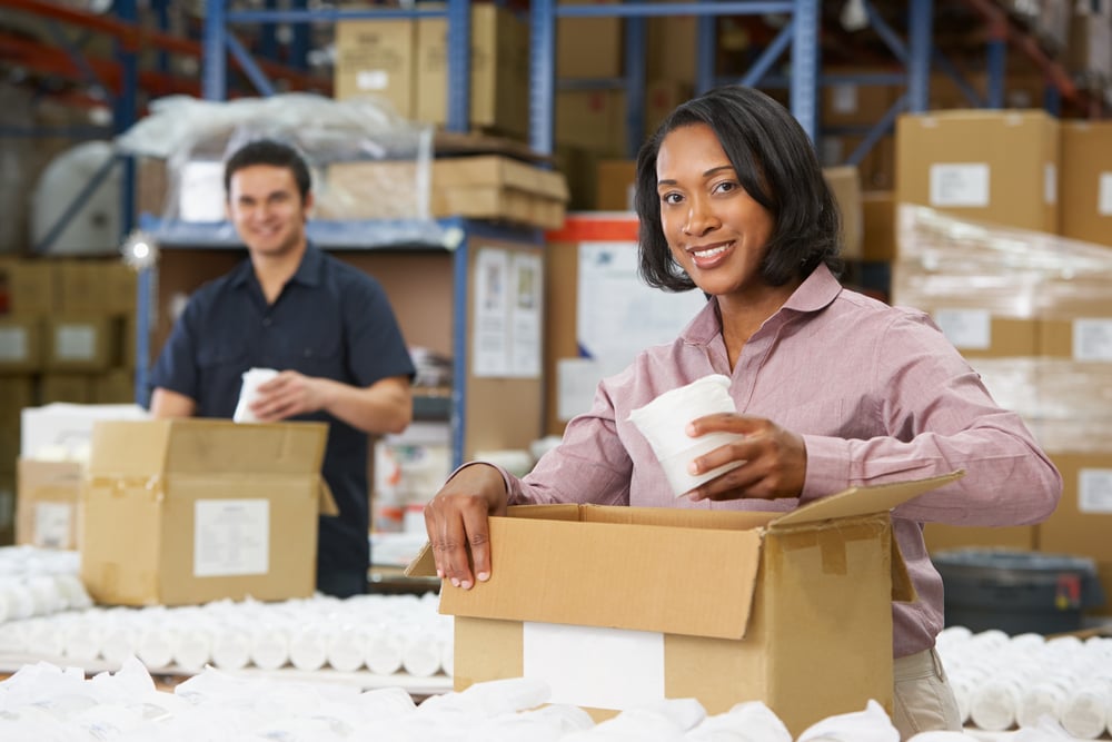 Packaging on Production Line