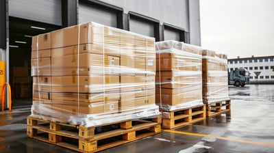 shrink wrapped pallets as part of supply chain solutions